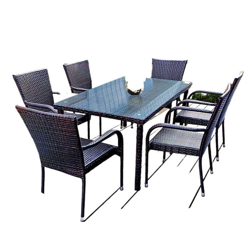 Outdoor Furniture - طاولات وكراسي الروطان الخارجية لغرفة المعيشة