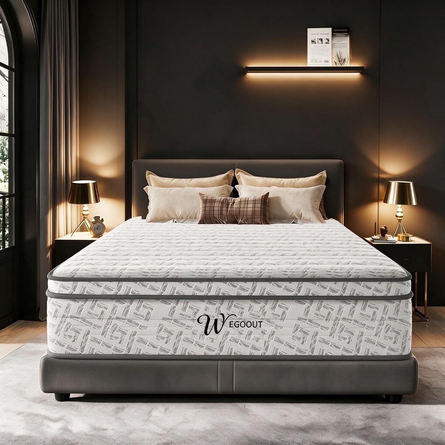 Memory Foam Mattress In A Box Queen - مرتبة كوين سايز بسمك 12 بوصة،
