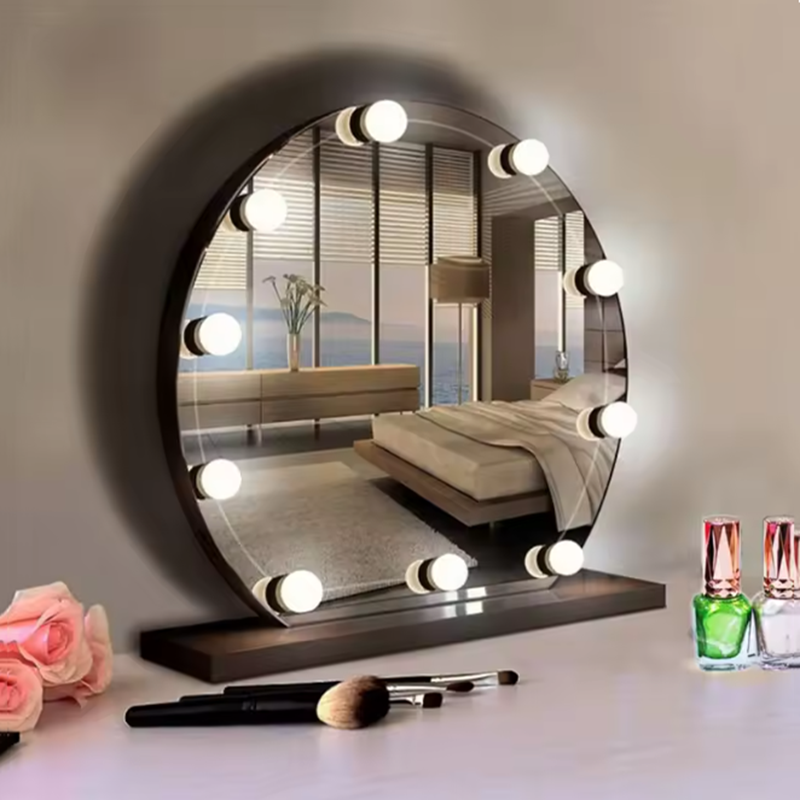 مصباح تجميل هوليوود قابل للفصل - مراجعة Dressing Table Vanity With Lighted Mirror وسعره