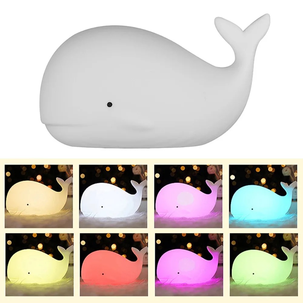 مصباح ليلي LED على شكل حوت كرت - مراجعة Floating Nightstand With Led Light وسعره
