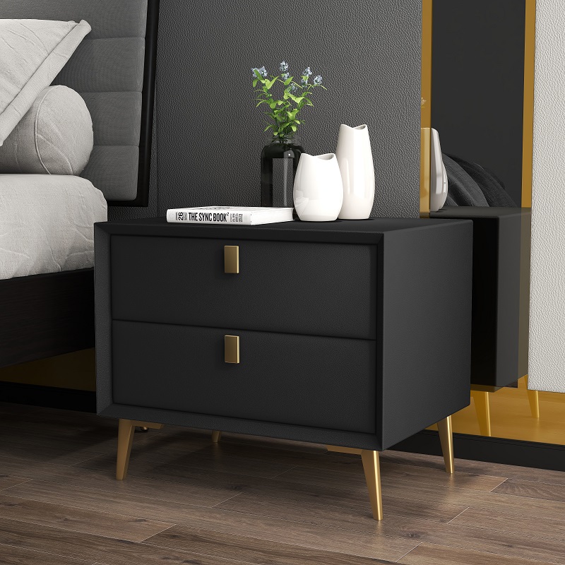 طاولات جانبية عصرية لغرفة النو - مراجعة Solid Wood Nightstand 2 Drawers وسعره