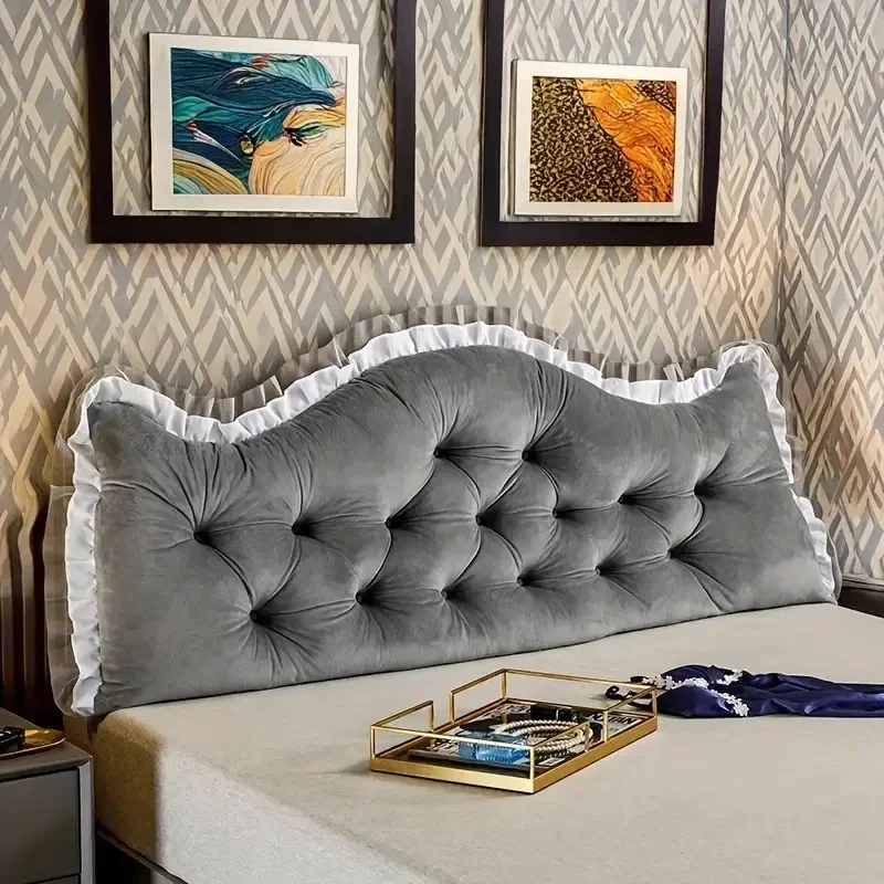 وسادة من القطيفة من حصير التات - مراجعة Headboard Cushion Backrest Tatami وسعره