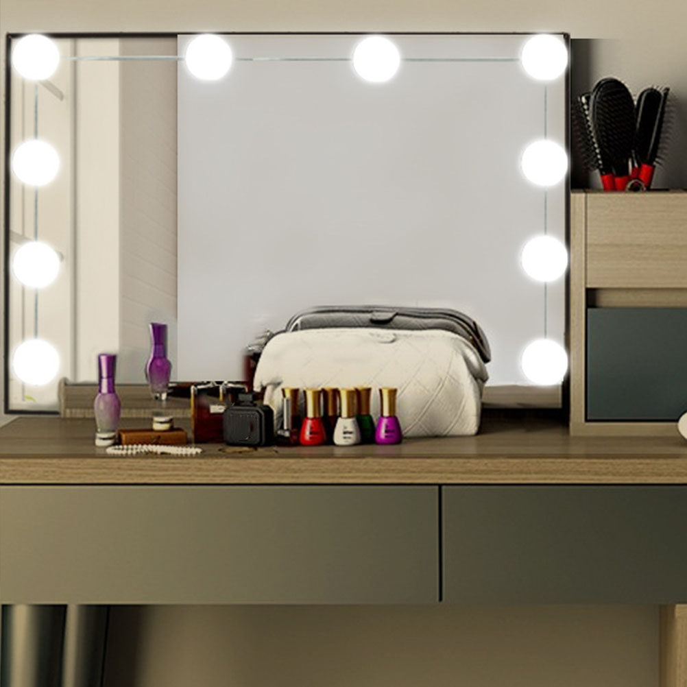 مجموعة واحدة من مصباح LED أمام - مراجعة Dressing Table Vanity With Lighted Mirror وسعره