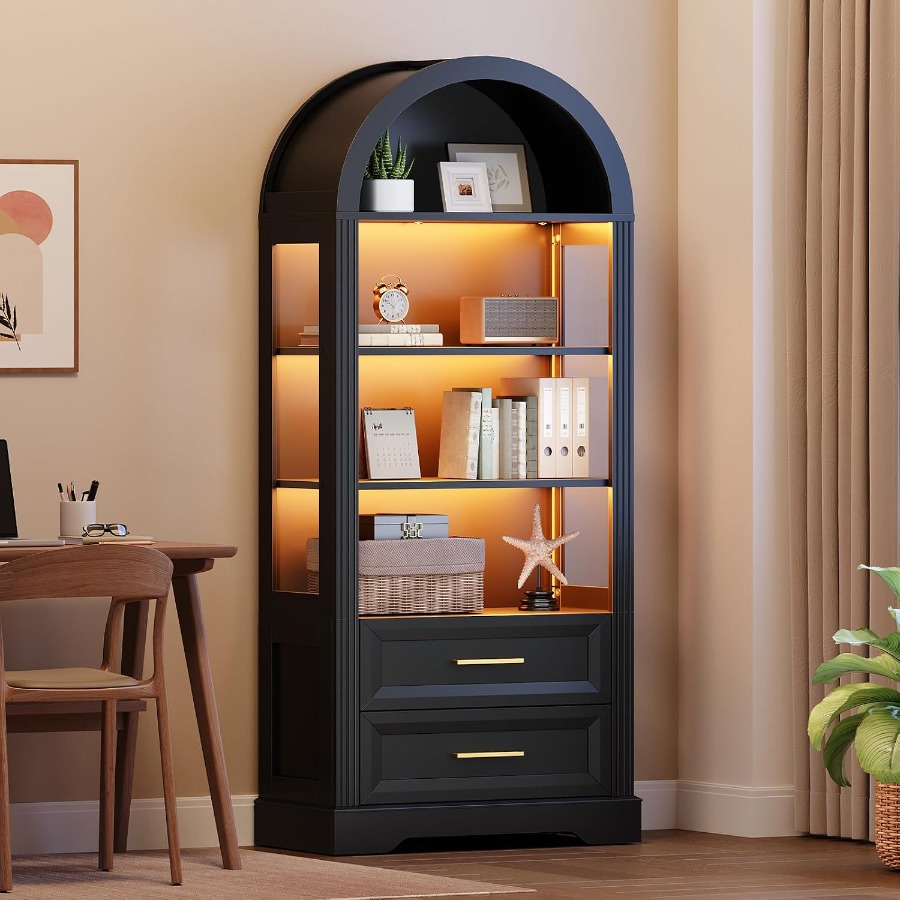 خزانة عرض، مكتبة طويلة ذات تصم - مراجعة Storage وسعره