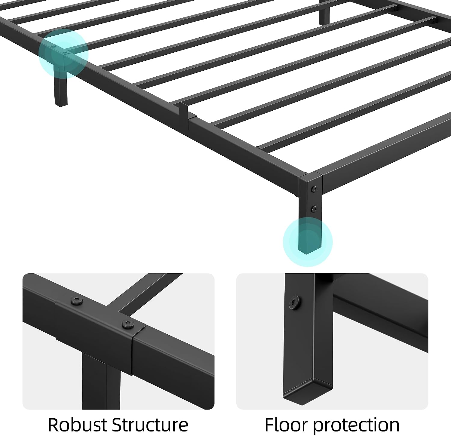 إطار سرير معدني متين من جارفي  - مراجعة Canopy Bed Frame Metal Queen وسعره