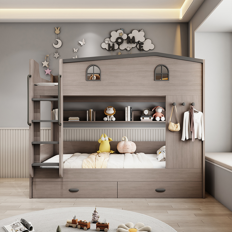 سرير أطفال إسكندنافي ذو طابقين - مراجعة Bunk Bed With Stairs And Slide وسعره