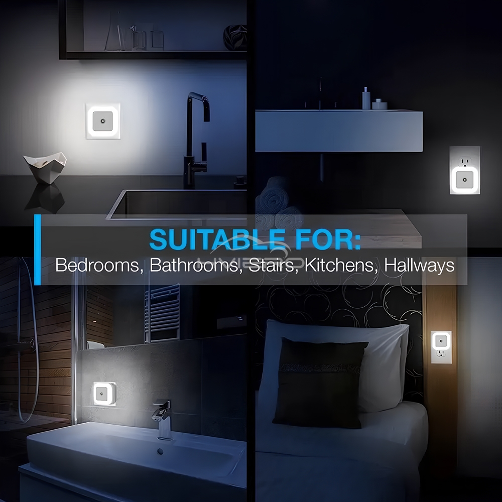مستشعر لاسلكي LED ضوء الليل ال - مراجعة Floating Nightstand With Led Light وسعره