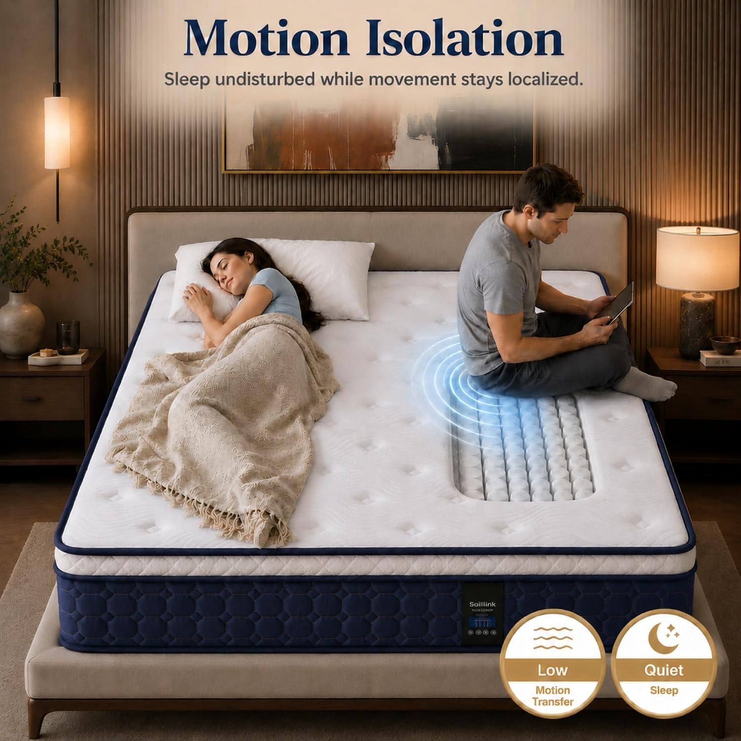 مرتبة بحجم كوين، مرتبة هجينة ب - مراجعة Memory Foam Mattress In A Box Queen وسعره
