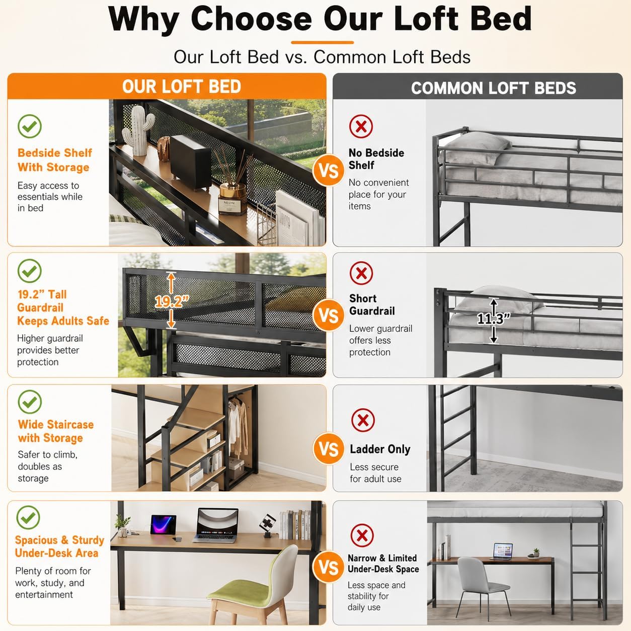 سرير ميراي تون كوين لوفت مع مك - مراجعة Canopy Bed Frame Metal Queen وسعره
