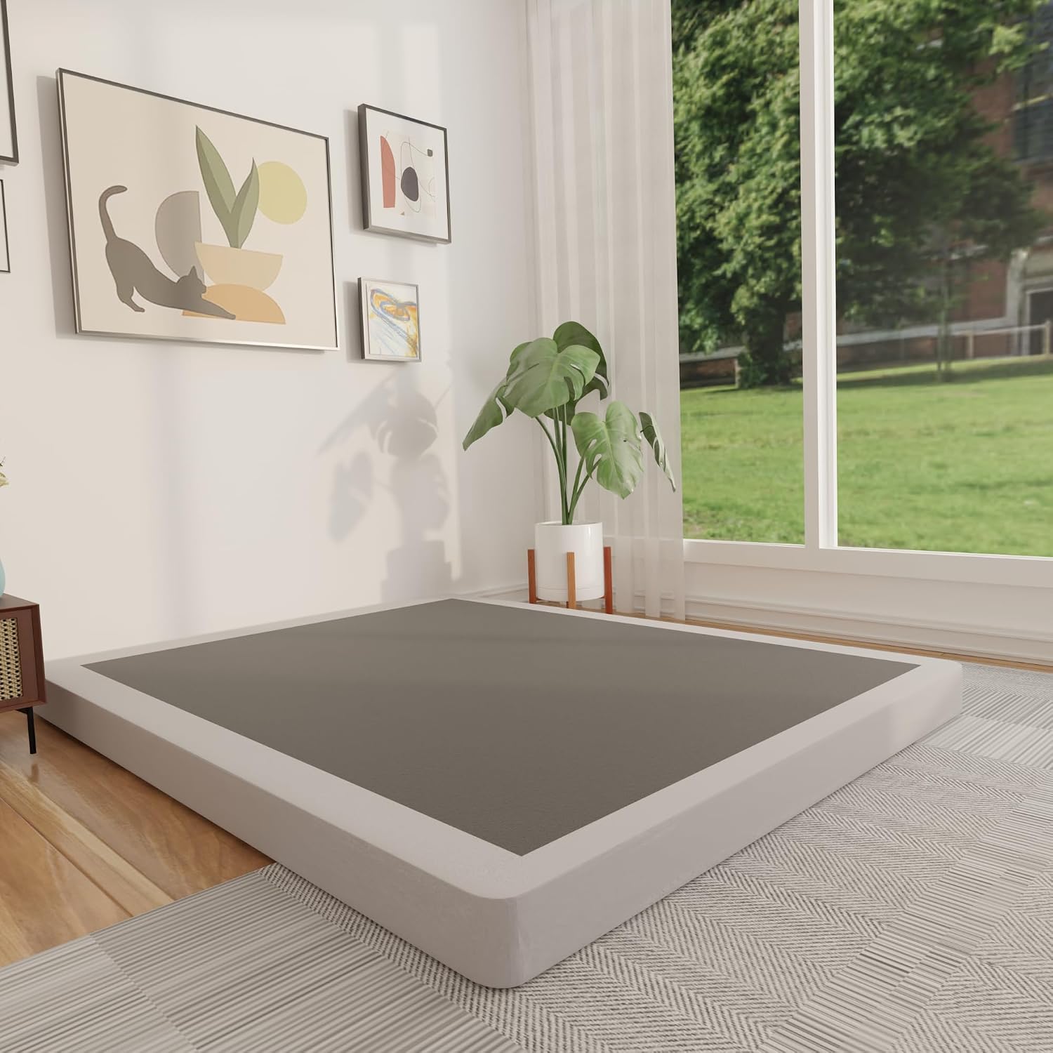 قاعدة سرير معدنية متينة منخفضة - مراجعة Canopy Bed Frame Metal Queen وسعره