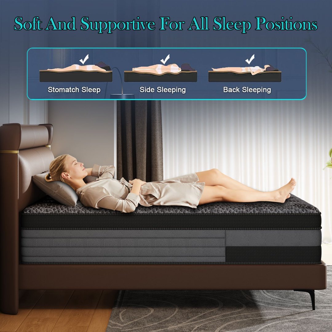 مرتبة ميموري فوم مقاس 12/14 بو - مراجعة Memory Foam Mattress In A Box Queen وسعره
