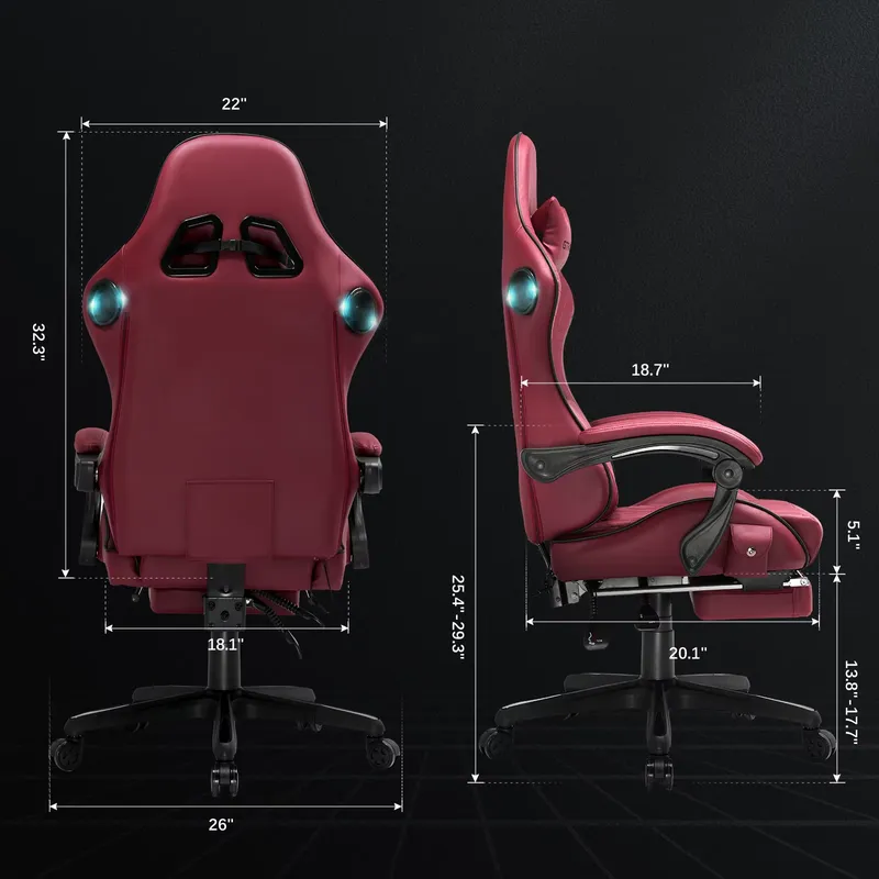 كرسي ألعاب GTPLAYER مزود بمكبر - مراجعة Office Furniture وسعره