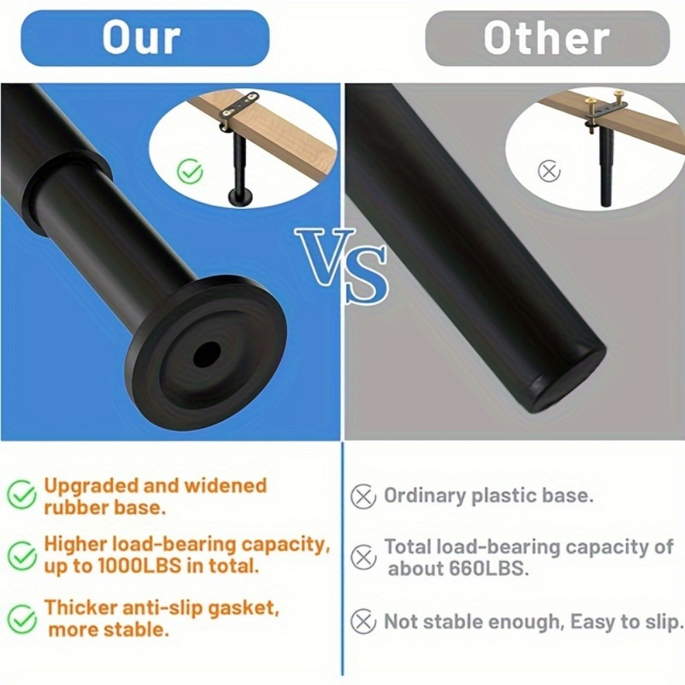 نطاق الارتفاع القابل للتعديل:  - مراجعة Canopy Bed Frame Metal Queen وسعره